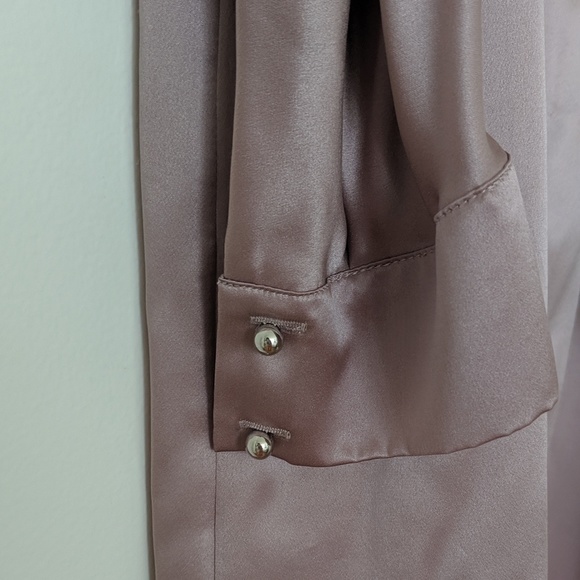 New PARKER Camille Asymmetric Silk Satin Dress - Picture 6 of 8